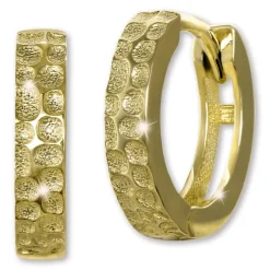 GoldDream Creole Muster 13mm Ohrring 333er Gelbgold Echtschmuck GDO5663Y
