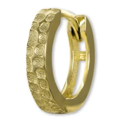 GoldDream Creole Muster 13mm Ohrring 333er Gelbgold Echtschmuck GDO5663Y