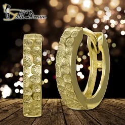 GoldDream Creole Muster 13mm Ohrring 333er Gelbgold Echtschmuck GDO5663Y