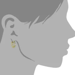 GoldDream Creole Ranke Zirkonia Ohrring 333 Gelbgold Echtschmuck GDO5041Y