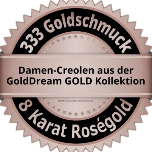 GoldDream Creole Rose 333 Roségold Ohrring Echtschmuck GDO5111E