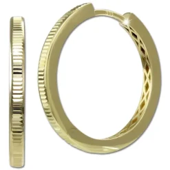 GoldDream Creole Shape 25mm Ohrring 333er Gelbgold Echtschmuck GDO5701Y