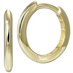 GoldDream Creole Shine 15mm Ohrring 333er Gelbgold Echtschmuck GDO5698Y