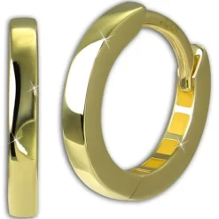 GoldDream Creole Simple 13mm Ohrring 333er Gelbgold Echtschmuck GDO5677Y