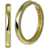 GoldDream Creole Simple 21mm Ohrring 333er Gelbgold Echtschmuck GDO5678Y