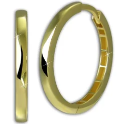 GoldDream Creole Simple 21mm Ohrring 333er Gelbgold Echtschmuck GDO5678Y