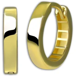 GoldDream Creole Simple 15mm Ohrring 333er Gelbgold Echtschmuck GDO5679Y