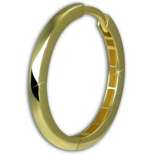 GoldDream Creole Simple 21mm Ohrring 333er Gelbgold Echtschmuck GDO5678Y