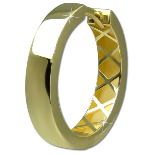 GoldDream Creole Simple 19mm Ohrring 333er Gelbgold Echtschmuck GDO5680Y