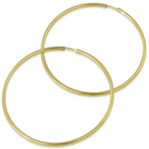 GoldDream Creole Simply 55mm Ohrring 333 Gelbgold Echtschmuck GDO0006Y