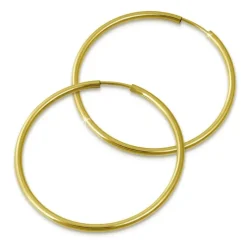 GoldDream Creole Simply 40mm Ohrring 333 Gelbgold Echtschmuck GDO0004Y