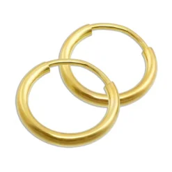 GoldDream Creole Simply 13mm Ohrring 333 Gelbgold Echtschmuck GDO00013Y