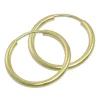 GoldDream Creole Simply 30mm Ohrring 333 Gelbgold Echtschmuck GDO0003Y