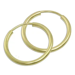 GoldDream Creole Simply 30mm Ohrring 333 Gelbgold Echtschmuck GDO0003Y