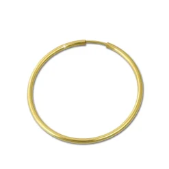 GoldDream Creole Simply 40mm Ohrring 333 Gelbgold Echtschmuck GDO0004Y