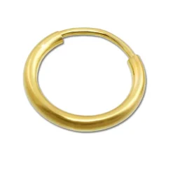 GoldDream Creole Simply 15mm Ohrring 333 Gelbgold Echtschmuck GDO00015Y