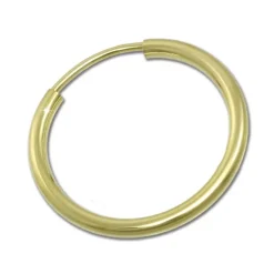 GoldDream Creole Simply 30mm Ohrring 333 Gelbgold Echtschmuck GDO0003Y