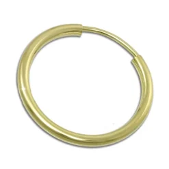 GoldDream Creole Simply 30mm Ohrring 333 Gelbgold Echtschmuck GDO0003Y