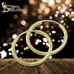 GoldDream Creole Simply 30mm Ohrring 333 Gelbgold Echtschmuck GDO0003Y