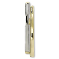 GoldDream Creole Wellen zweifarbig Ohrring 333 Gold Echtschmuck GDO5662T