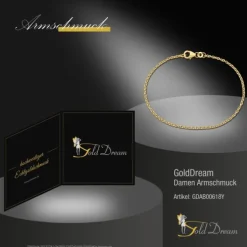 GoldDream Damen Armband 18,5cm Gelbgold 8 Karat GDAB00618Y