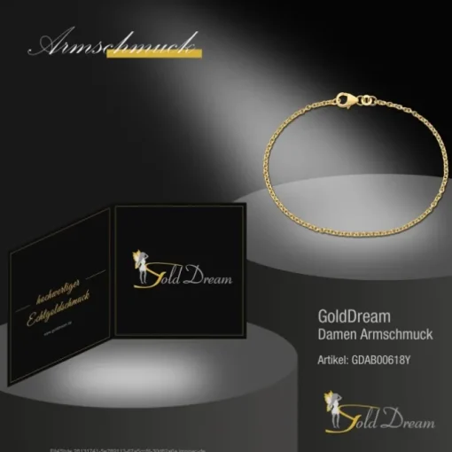 GoldDream Damen Armband 18,5cm Gelbgold 8 Karat GDAB00618Y
