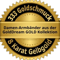 GoldDream Damen Armband 18,5cm Gelbgold 8 Karat GDAB00618Y