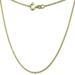 GoldDream Damen Colliers Halskette 40cm Gelbgold 8 Karat GDKB00140Y