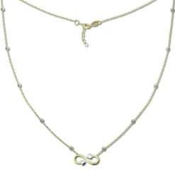 GoldDream Damen Colliers Halskette Unendlich 44-46cm Gelbgold 8 Karat GDK50145T
