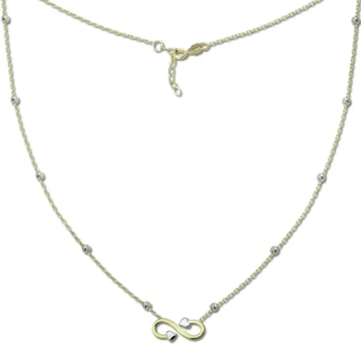 GoldDream Damen Colliers Halskette Unendlich 44-46cm Gelbgold 8 Karat GDK50145T