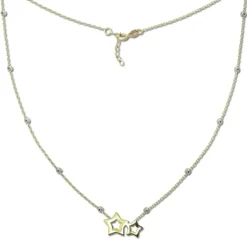 GoldDream Damen Colliers Halskette Sterne 44-46cm Gelbgold 8 Karat GDK50045T