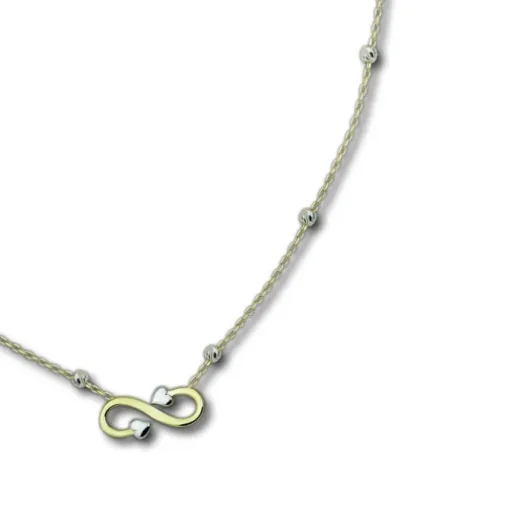 GoldDream Damen Colliers Halskette Unendlich 44-46cm Gelbgold 8 Karat GDK50145T