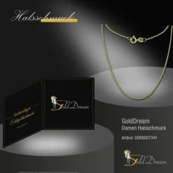GoldDream Damen Colliers Halskette 34cm Gelbgold 8 Karat GDKB00734Y
