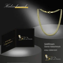 GoldDream Damen Colliers Halskette 50cm Gelbgold 8 Karat GDKB01650Y