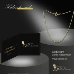 GoldDream Damen Colliers Halskette 42cm Gelbgold 8 Karat GDKB00342Y
