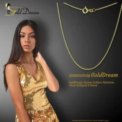 GoldDream Damen Colliers Halskette 42cm Gelbgold 8 Karat GDKB00342Y