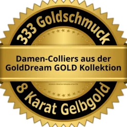 GoldDream Damen Colliers Halskette 38cm Gelbgold 8 Karat GDKB00038Y