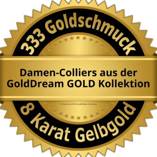 GoldDream Damen Colliers Halskette 38cm Gelbgold 8 Karat GDKB00138Y