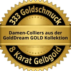 GoldDream Damen Colliers Halskette 34cm Gelbgold 8 Karat GDKB00734Y