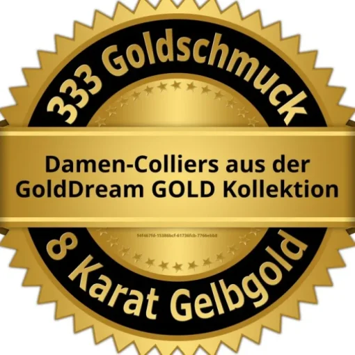 GoldDream Damen Colliers Halskette 34cm Gelbgold 8 Karat GDKB00734Y