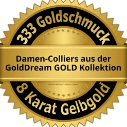 GoldDream Damen Colliers Halskette 55cm Gelbgold 8 Karat GDKB00755Y