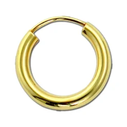 GoldDream Damen Creolen Ohrring 15mm Gelbgold 8 Karat GDOB00315Y