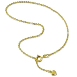 GoldDream Fußkette Herz 333 Gold 25cm Damen 8 Karat Echtschmuck GDF0055Y