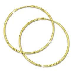 GoldDream Gold Creole 44mm Ohrring 333er Gelbgold Echtschmuck GDO0034Y