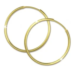 GoldDream Gold Creole 32mm Ohrring 333er Gelbgold Echtschmuck GDO0033Y