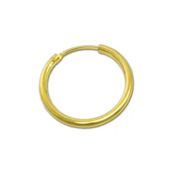 GoldDream Gold Creole 15mm Ohrring 333er Gelbgold Echtschmuck GDO0021Y