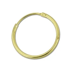 GoldDream Gold Creole 25mm Ohrring 333er Gelbgold Echtschmuck GDO0032Y