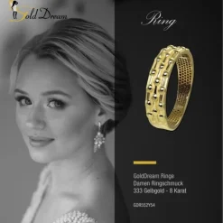 GoldDream Gold Ring Dots Gr.54 333er Gelbgold GDR552Y54