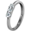 GoldDream Gold Ring 3er Zirkonia weiß Gr.58 333er Weißgold GDR511J58