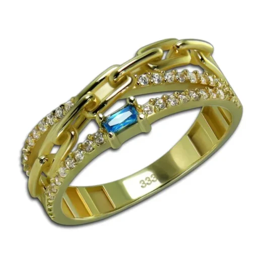 GoldDream Gold Ring Glamour Gr.60 Zirkonia weiß 333er Gelbgold GDR542Y60